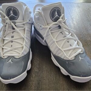 Air Jordan 6 Rings White Cool Gray Size 11.5 Sneakers